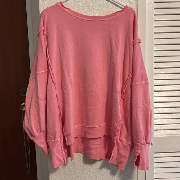 SALE $45! FREE PEOPLE $78 MSRP
We The Free Camden Sweatshirt EUC PINK SKY - Picture 4 of 6